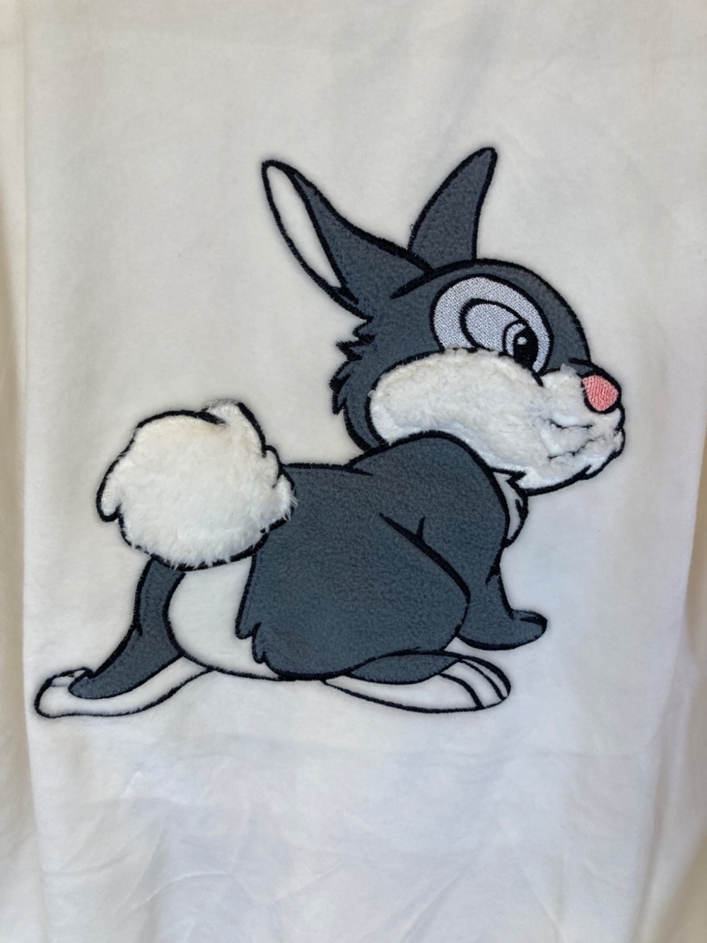 Disney Thumper 3pc Pajamas Sz L 12/14 Top Pants Socks Gray Cream New w/o Tags - Picture 7 of 10